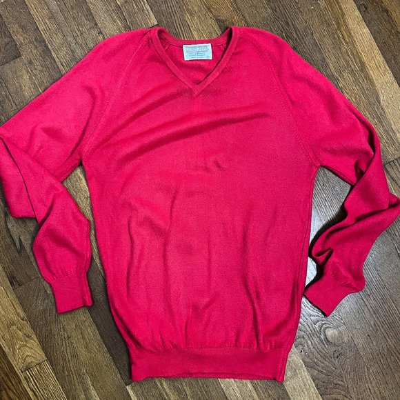 Vintage 1960s grandpa pull over sweater - size men's medium - Picture 6 of 7